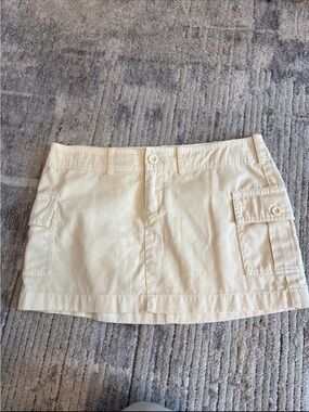 Island Company pale yellowCargo Mini Skirt
